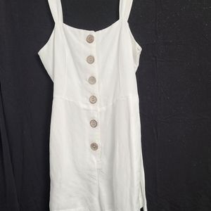 White linen summer romper